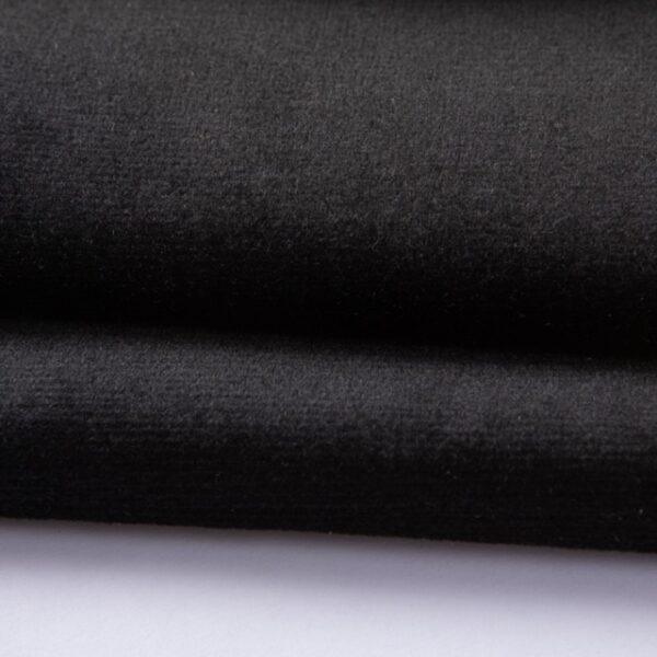 Velours Holland velvet - Zwart - Bladi