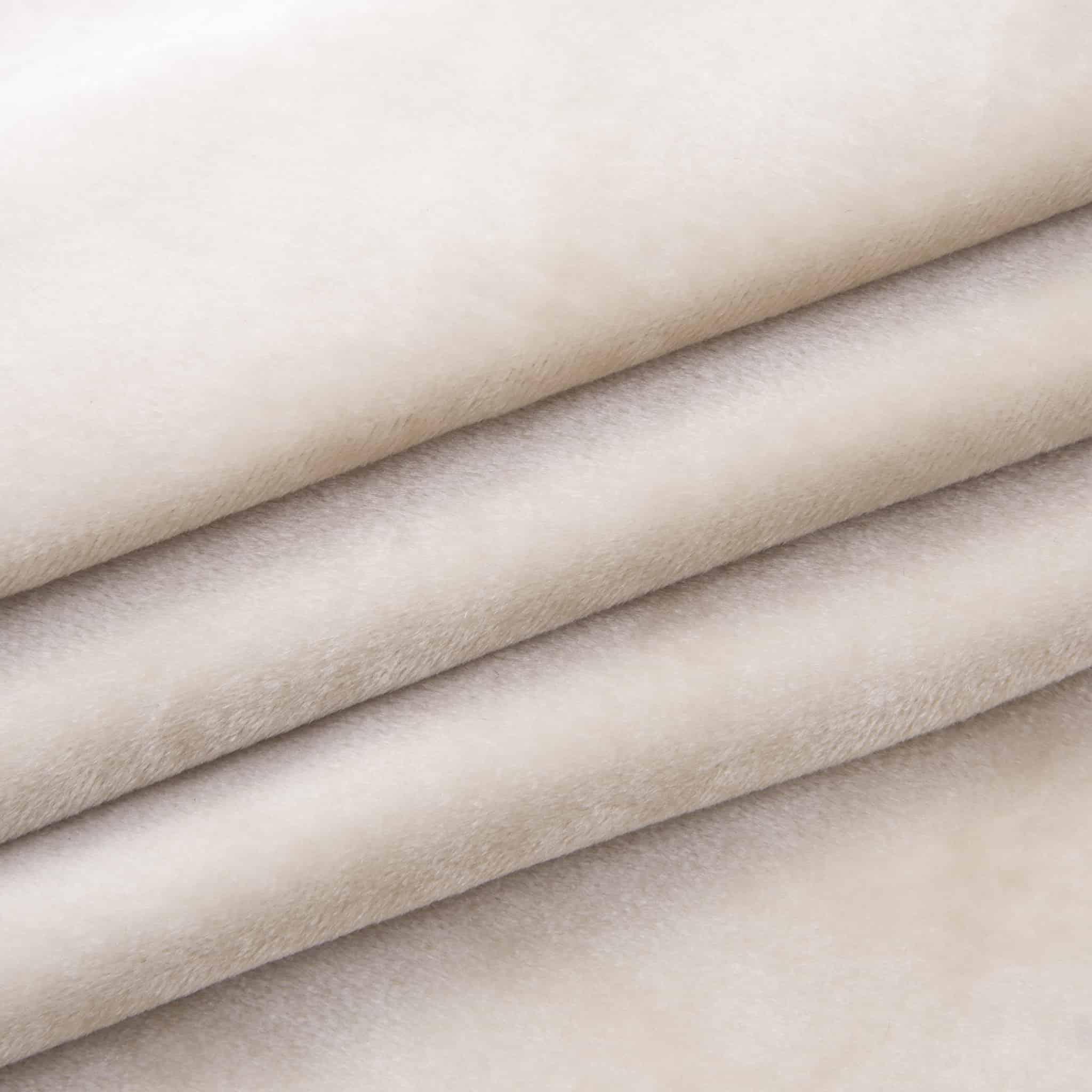 Velours, velvet Tiffany glans - donker beige - Bladi