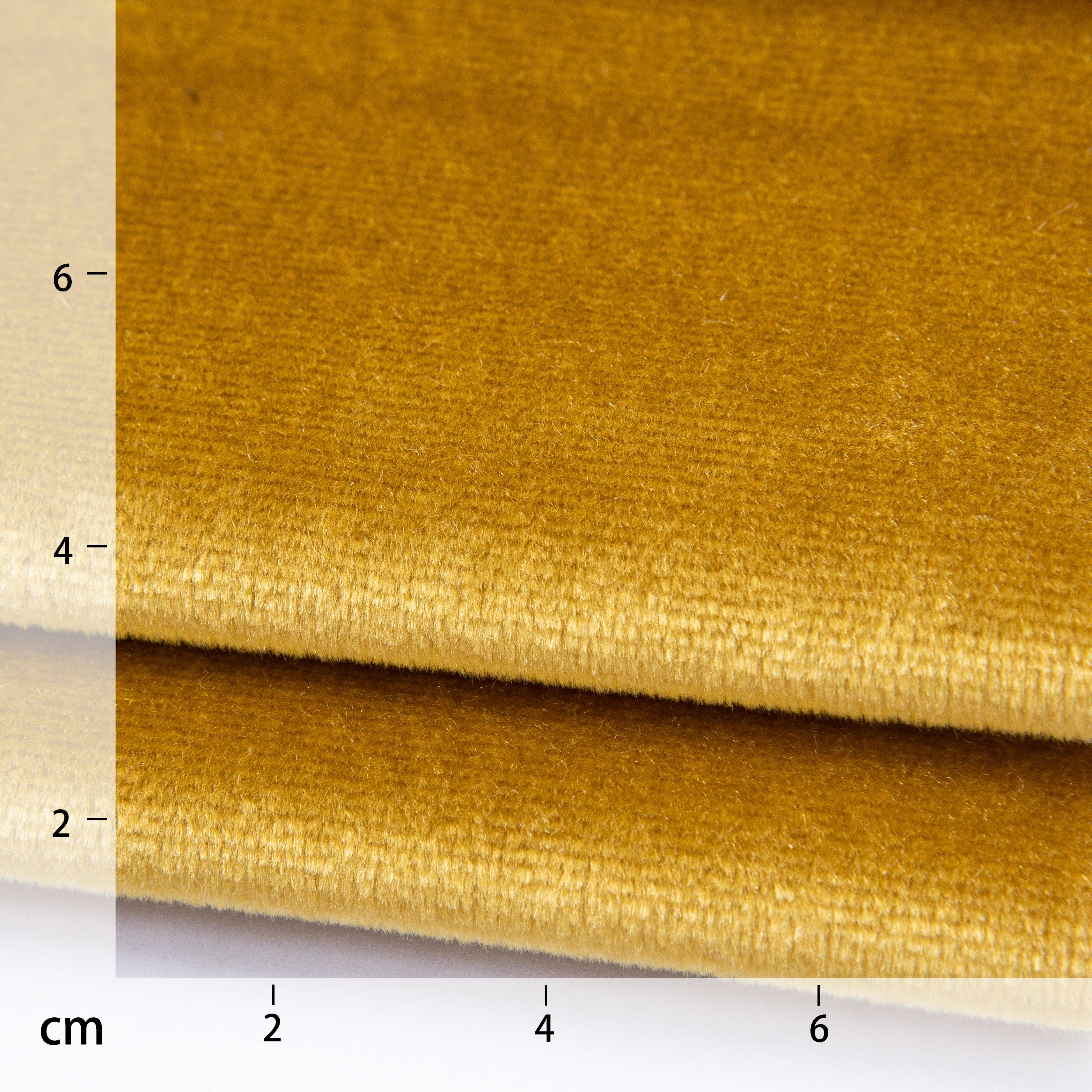 Velours, velvet Tiffany glans - geel goud - Bladi