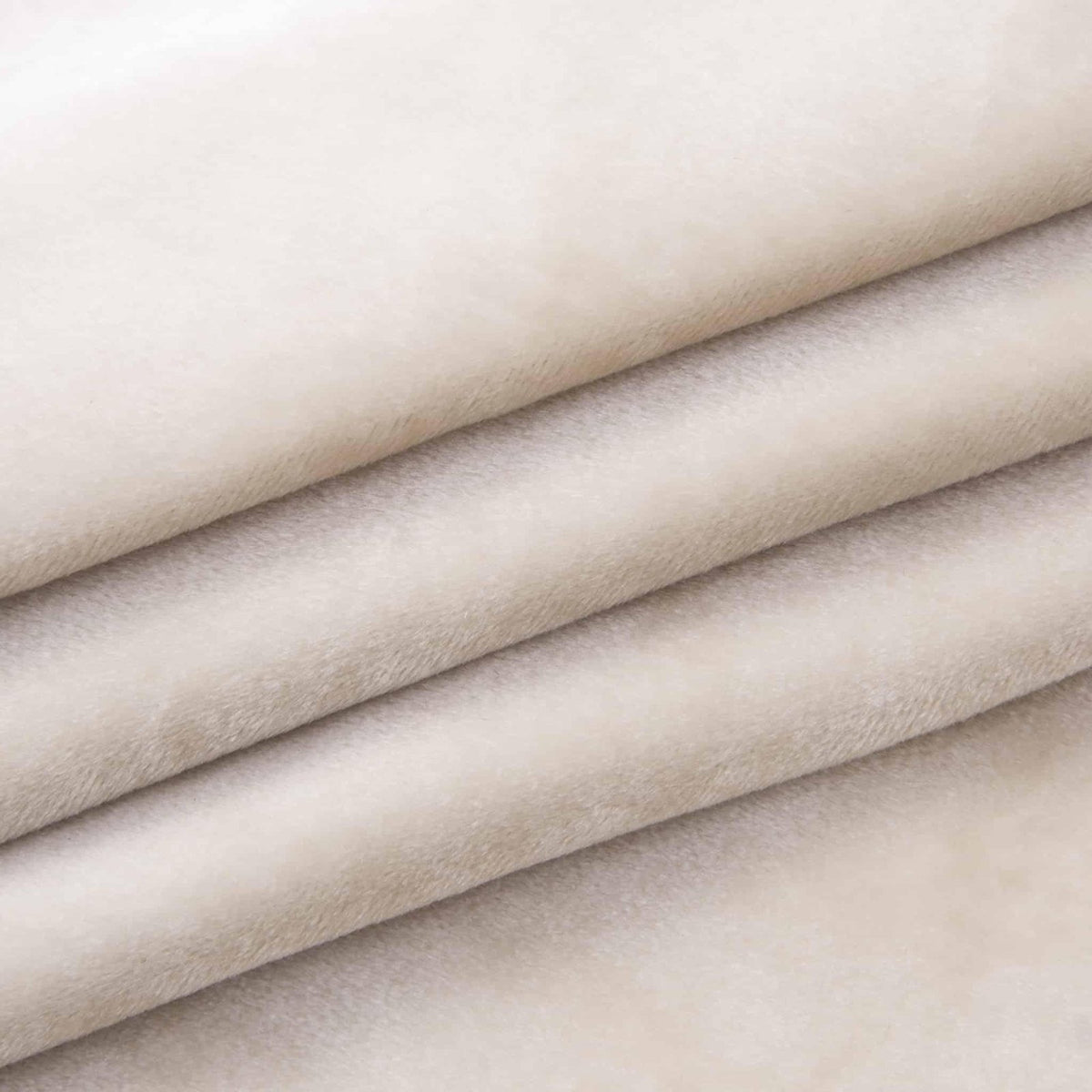 Velours, velvet Tiffany glans - donker beige - Bladi