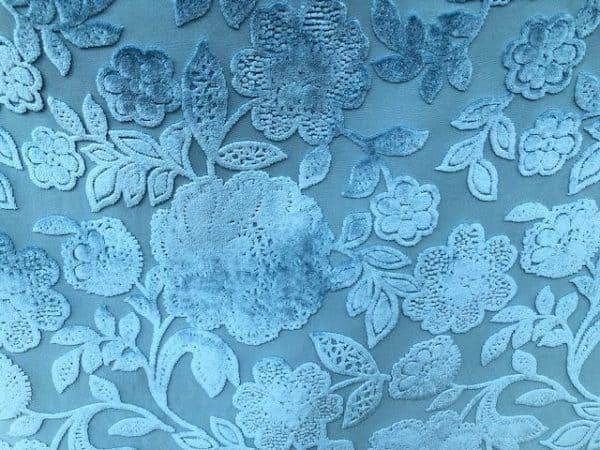 Velvet Flower - blauw - Bladi