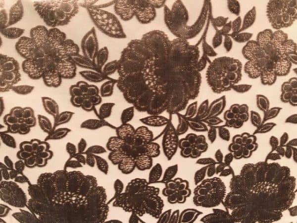 Velvet Flower - Bruin - Bladi