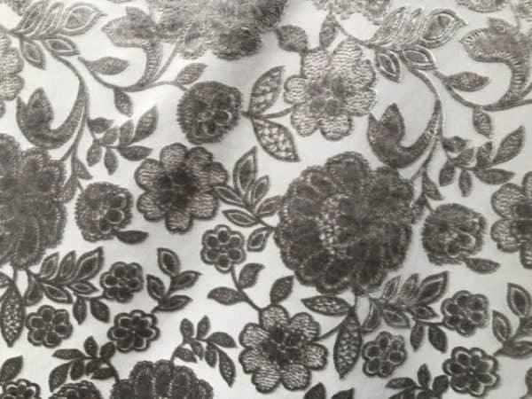 Velvet Flower - grijs - Bladi