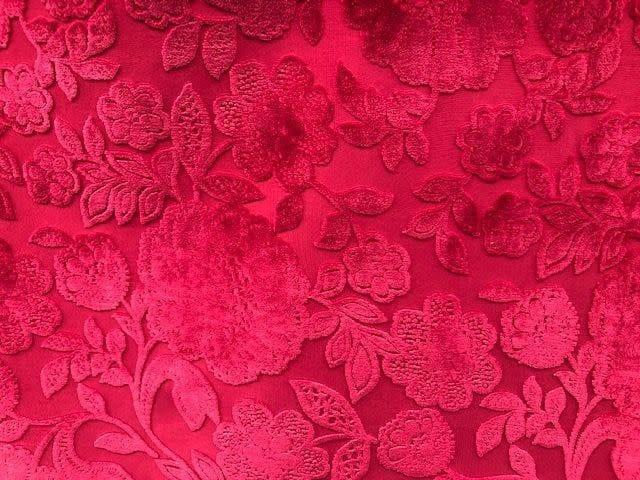 Velvet Flower - rood - Bladi