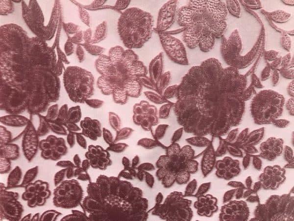 Velvet Flower - Roze - Bladi