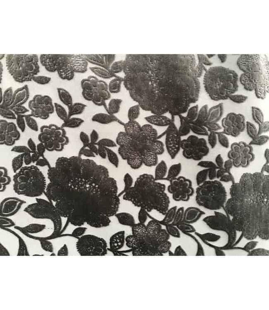 Velvet Flower - zwart - Bladi
