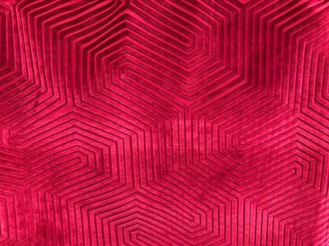 Velvet / fluweel Bijenkorf - rood - Bladi