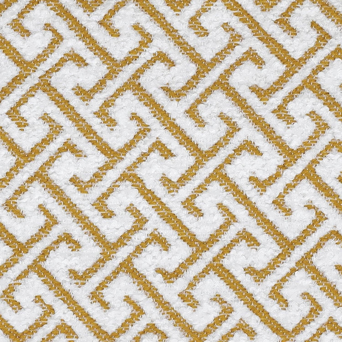VERZACE Bouclé Chenille - okergeel - Bladi