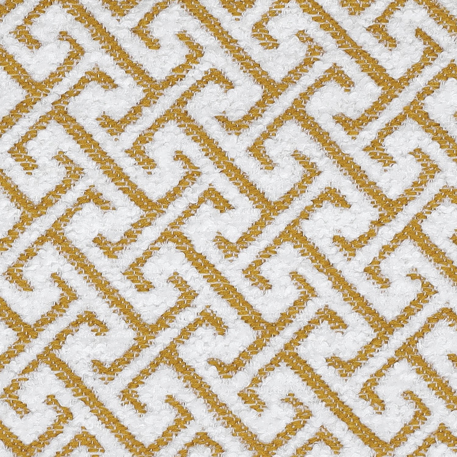 VERZACE Bouclé Chenille - okergeel - Bladi