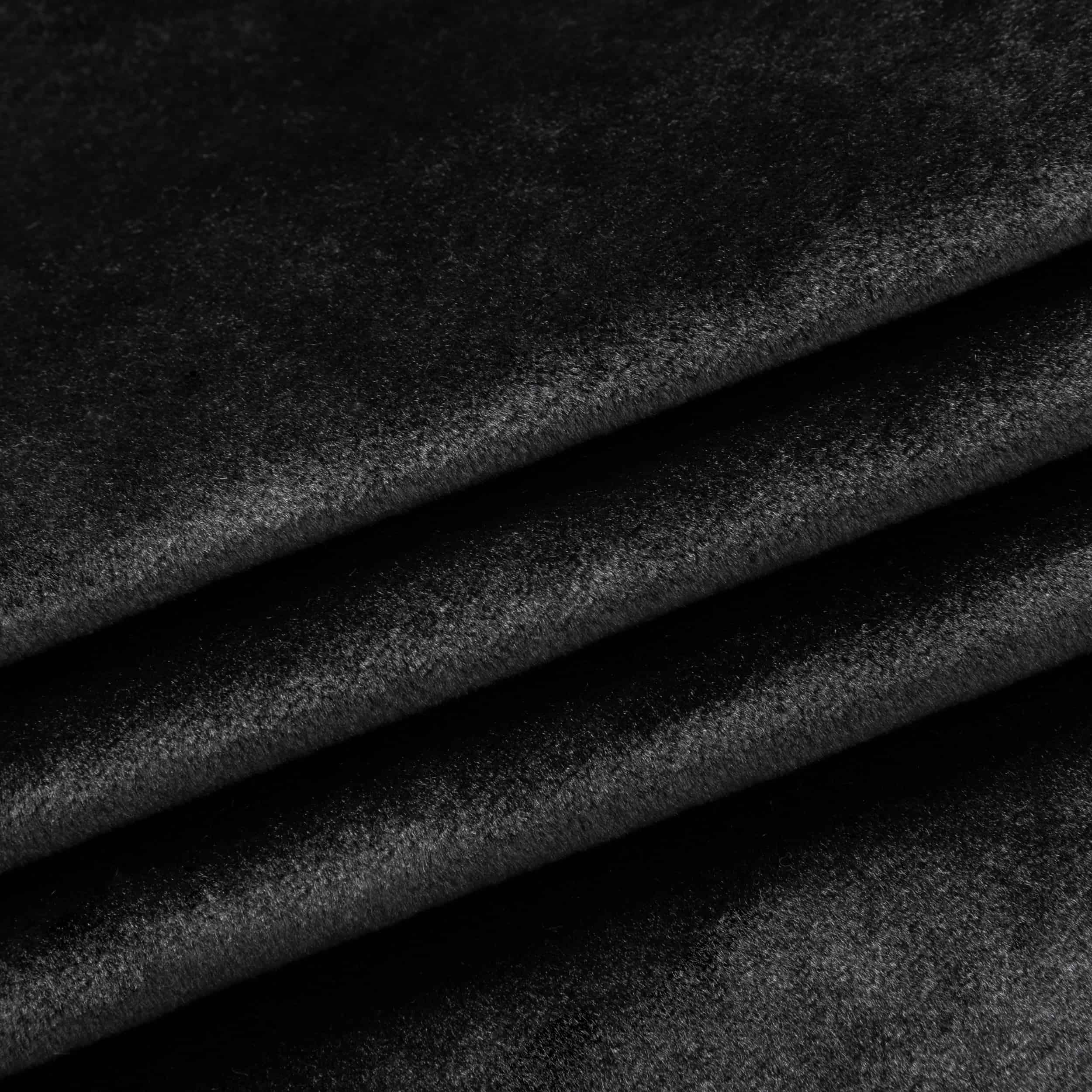 Velours, velvet Tiffany glans - zwart - Bladi