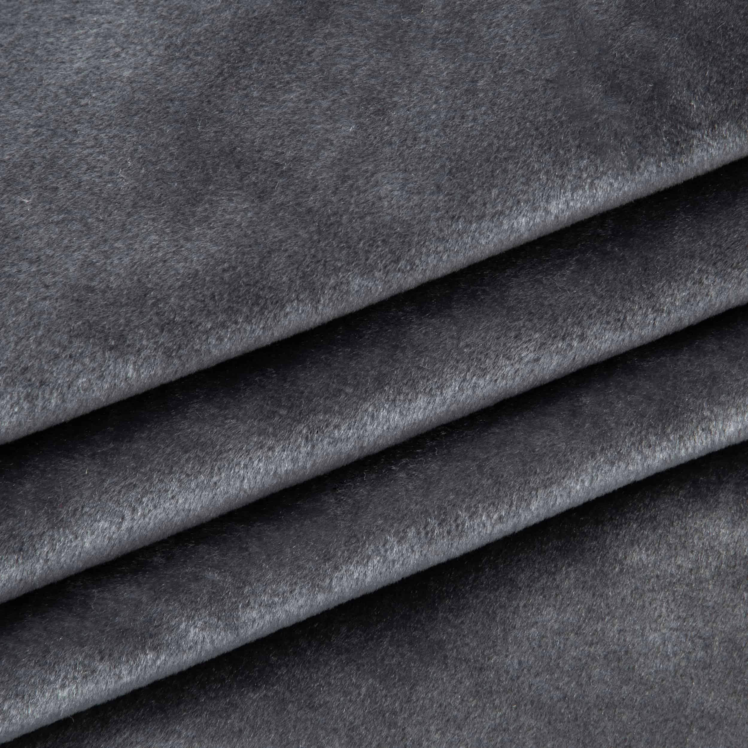 Velours, velvet Tiffany glans - donker grijs - Bladi